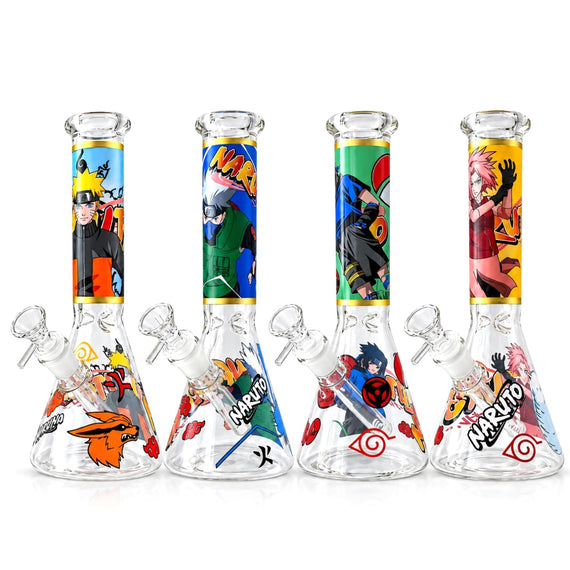 10" Ninja Anime Glass Beaker