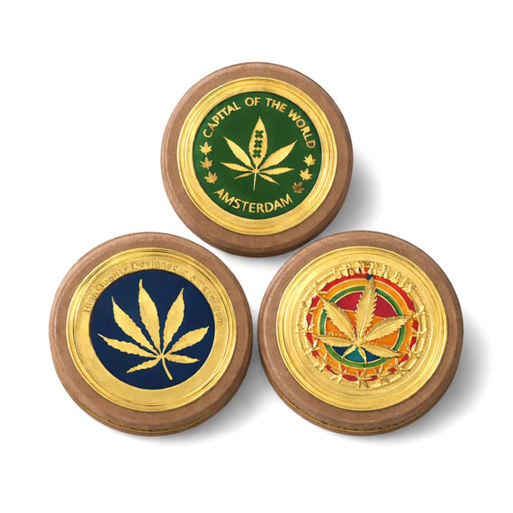 Bamboo Tobacco Grinder – 3-Part