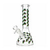 10" Glow-in-the-Dark Floral Beaker Bong