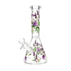 10" Glow-in-the-Dark Floral Beaker Bong
