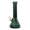 12.5" Spiral-Cut Colored Glass Beaker Bong with Gift Box
