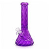 12.5" Spiral-Cut Colored Glass Beaker Bong with Gift Box