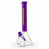 Fortune 18" 7mm Square Base Glass Water Pipe – 50mm Neck