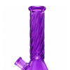 12.5" Spiral-Cut Colored Glass Beaker Bong with Gift Box