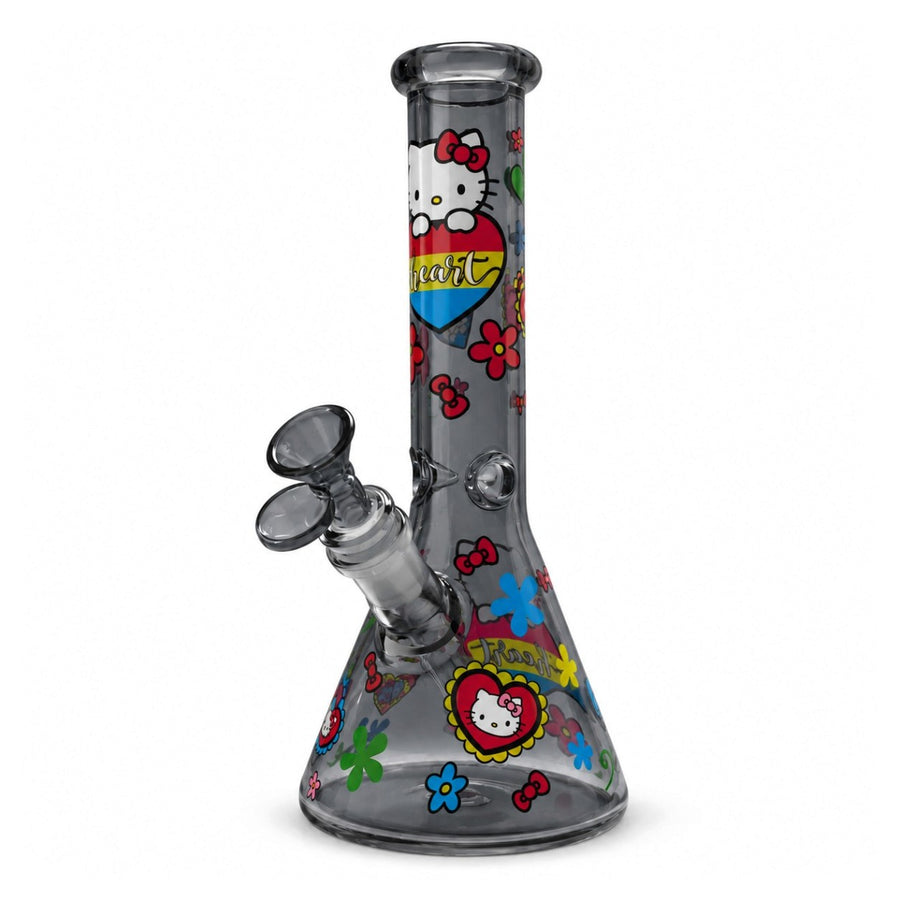 10" Kitty Pop Beaker Bong – 5mm Glass