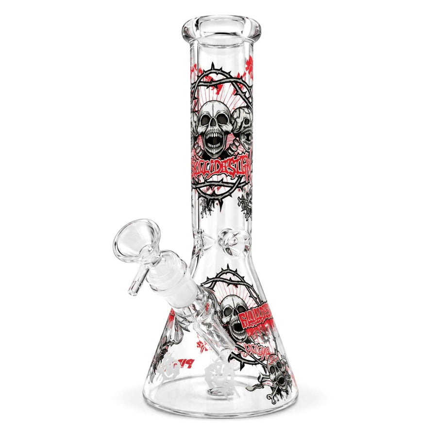 10" Glow-in-the-Dark Skull Graphic Beaker