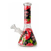 10" Designer-Inspired Floral Glass Beaker Water Pipe – Assorted Designs