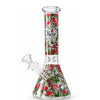 10" Designer-Inspired Floral Glass Beaker