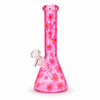 10" Daisy Pattern Colored Glass Beaker