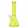 10" Daisy Pattern Colored Glass Beaker