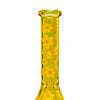 10" Daisy Pattern Colored Glass Beaker