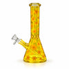 10" Daisy Pattern Colored Glass Beaker