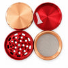 63mm 4-Piece Hourglass Metal Grinder – 6-Piece Display