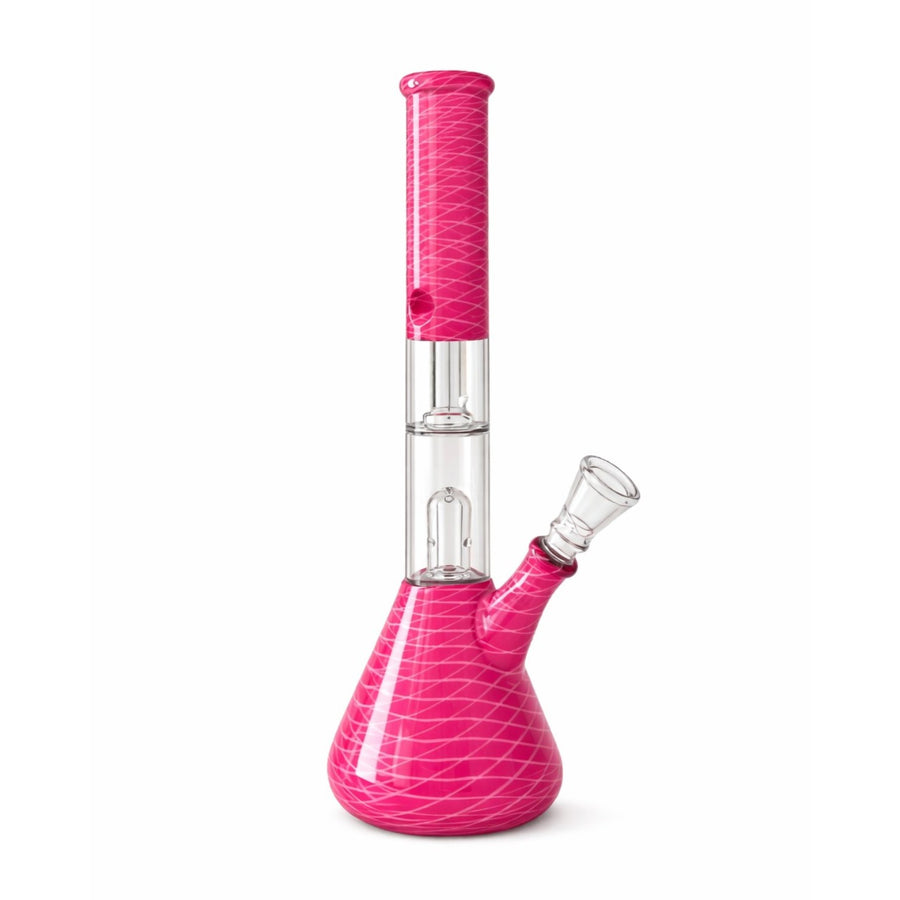 12” Dual Chamber Showerhead Perc Beaker Bong – Assorted Colors