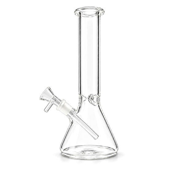 8" Clear Glass Beaker Bong