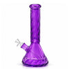 12.5" Spiral-Cut Colored Glass Beaker Bong with Gift Box