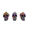 Resin With Water Transfer Printing Skull Key Chain-Assorted