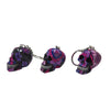 Resin With Water Transfer Printing Skull Key Chain-Assorted