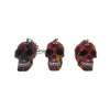 Resin With Water Transfer Printing Skull Key Chain-Assorted