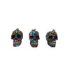 Resin With Water Transfer Printing Skull Key Chain-Assorted