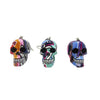 Resin With Water Transfer Printing Skull Key Chain-Assorted