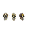 Resin With Water Transfer Printing Skull Key Chain-Assorted