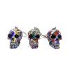 Resin With Water Transfer Printing Skull Key Chain-Assorted