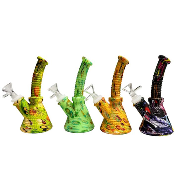 6.5" Angled Silicone Waterpipe