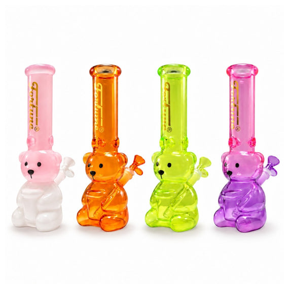 Fortune | 12" Teddy Bear Glass Water Pipe