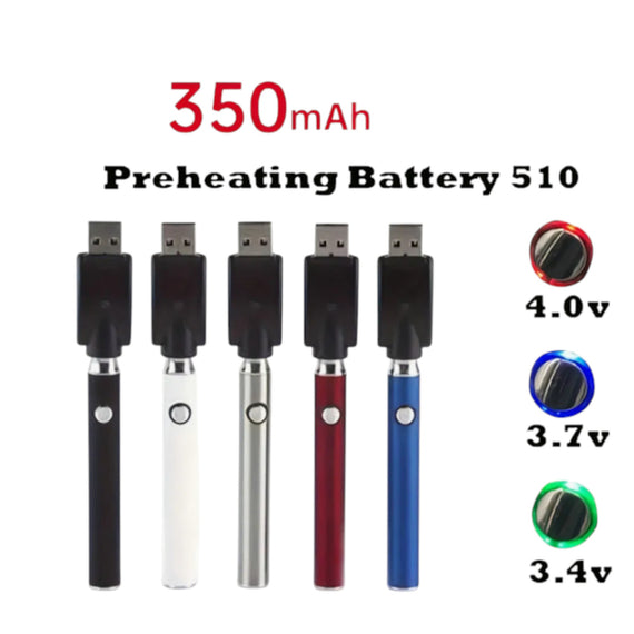 Vertex Slim Variable Voltage 510 Battery (350mAh)