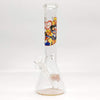 12"  44mm Tube 4mm Cartoon Design Beaker Bong