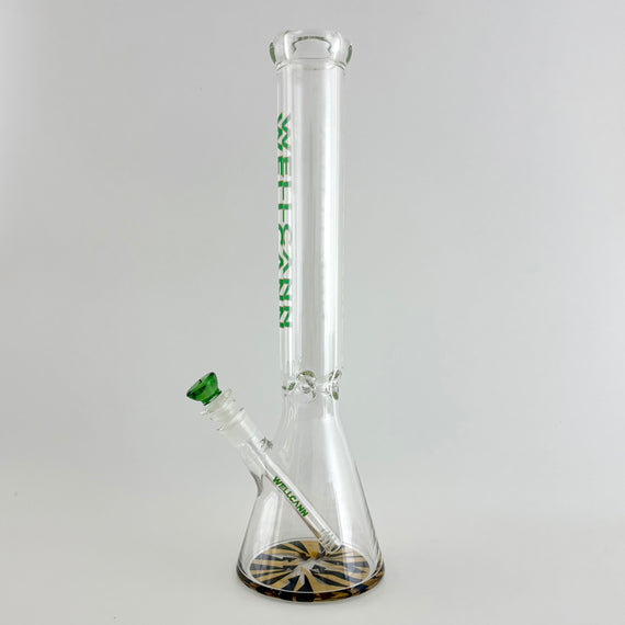 Wellcann 17" Thickened Base Chrome Beaker Glass Bong