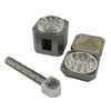 Hammer Style 4-Piece Metal Grinder with Built-In Pipe – Assorted Colors