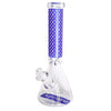 14" Stylish New Designed 7mm Glow in the dark Glass Bong [LV145007]