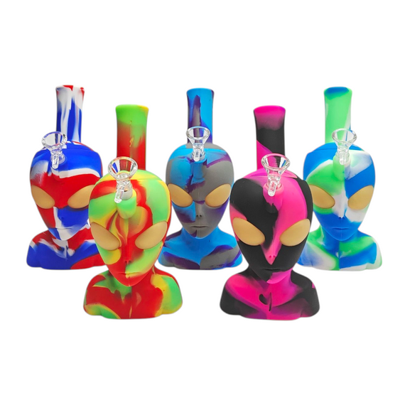 8-1/2 Cartoon Silicone Water Bong-Assorted Color