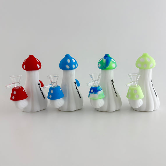 5" Mushroom Design Silicone Bong