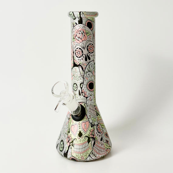 8.5" 5mm Hydrographic Glass Beaker Bong-1