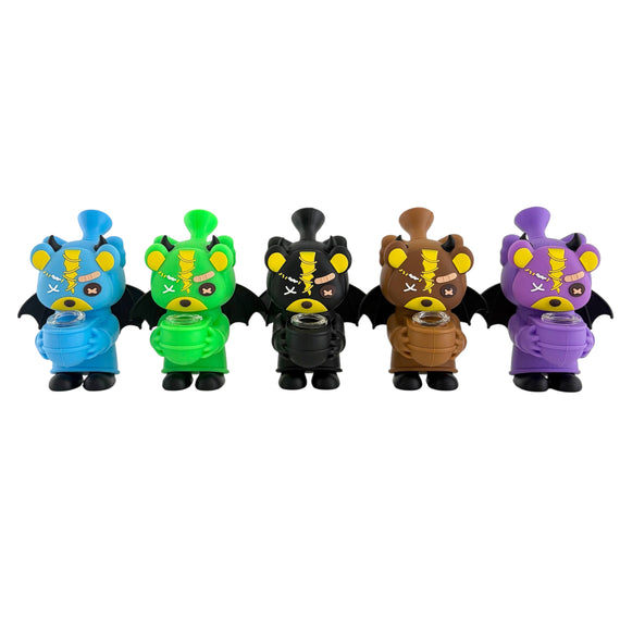 5" Franken-Bear Silicone Water Pipe