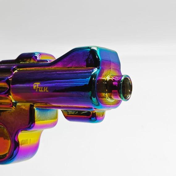 Electroplated 7.5" Pistol Glass Bong