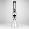 18" Double Tree Perc Beaker Bong Assorted Colour