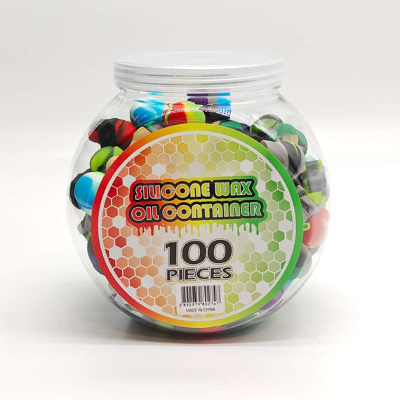 3mL Silicone Skull Wax Container Jar of 100