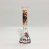 9" 4mm Assorted Characters Beaker Bong