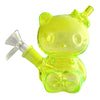 4-1/2" Kitty Design Glass Bong