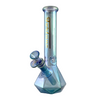 Fortune | 10" Geometric Hexagon Electroplated Glass Bong