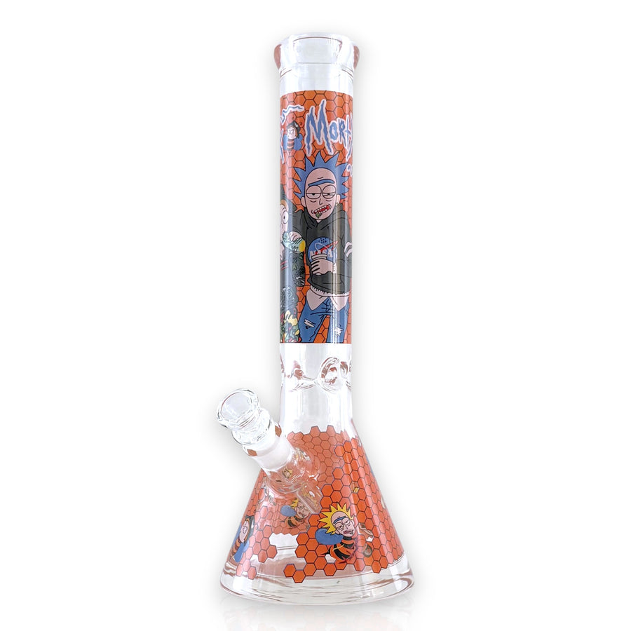 Honeycomb Spectrum Beaker – 14" Thick 7mm Color Series Bong