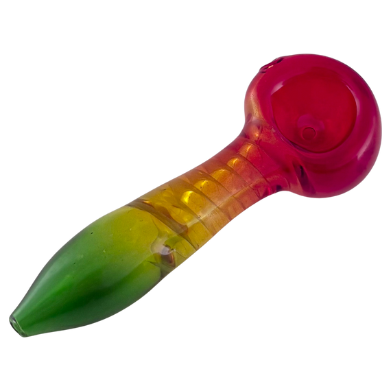 3" Rasta Glass Pipe