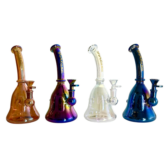 9" Electroplated Glass Bong
