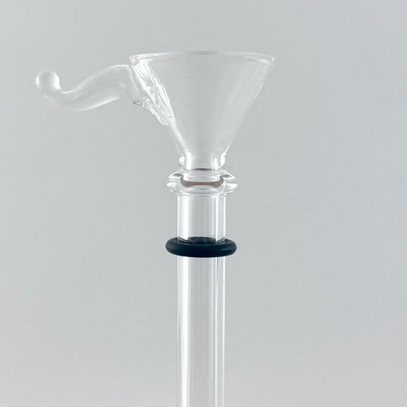 2" Glass Stem Part with Handle – 2 Pack