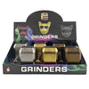 Hammer Style 4-Piece Metal Grinder with Built-In Pipe – Assorted Colors