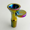 Electroplated 14mm Joint Glass Bowl With Gold Logo